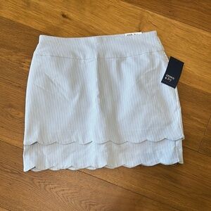 Crown & Ivy Women's Blue Striped Skirt